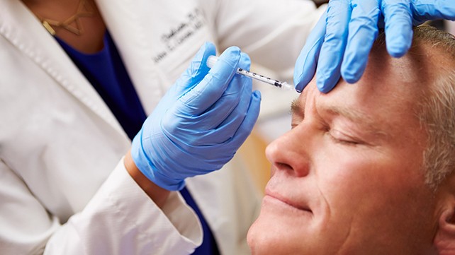 Man being injected with BOTOX®