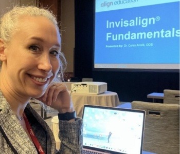 Doctor Kristen at Invisalign conference